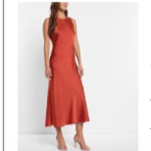 Express Rust Midi Dress